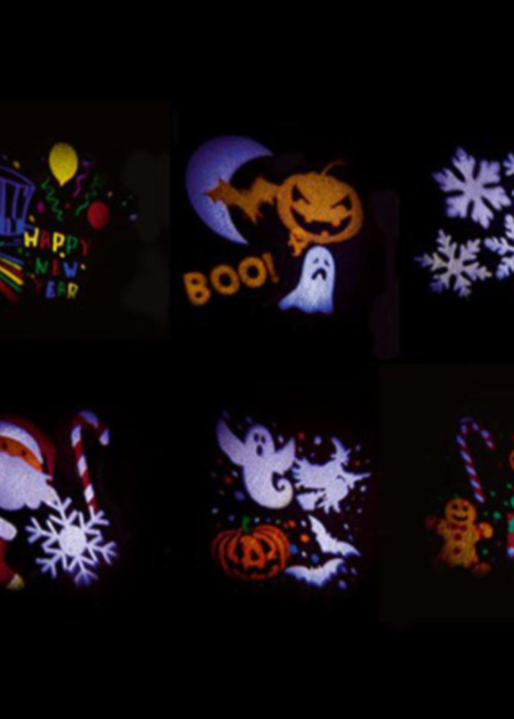 Premier Projector With 6 Slides Christmas and Halloween