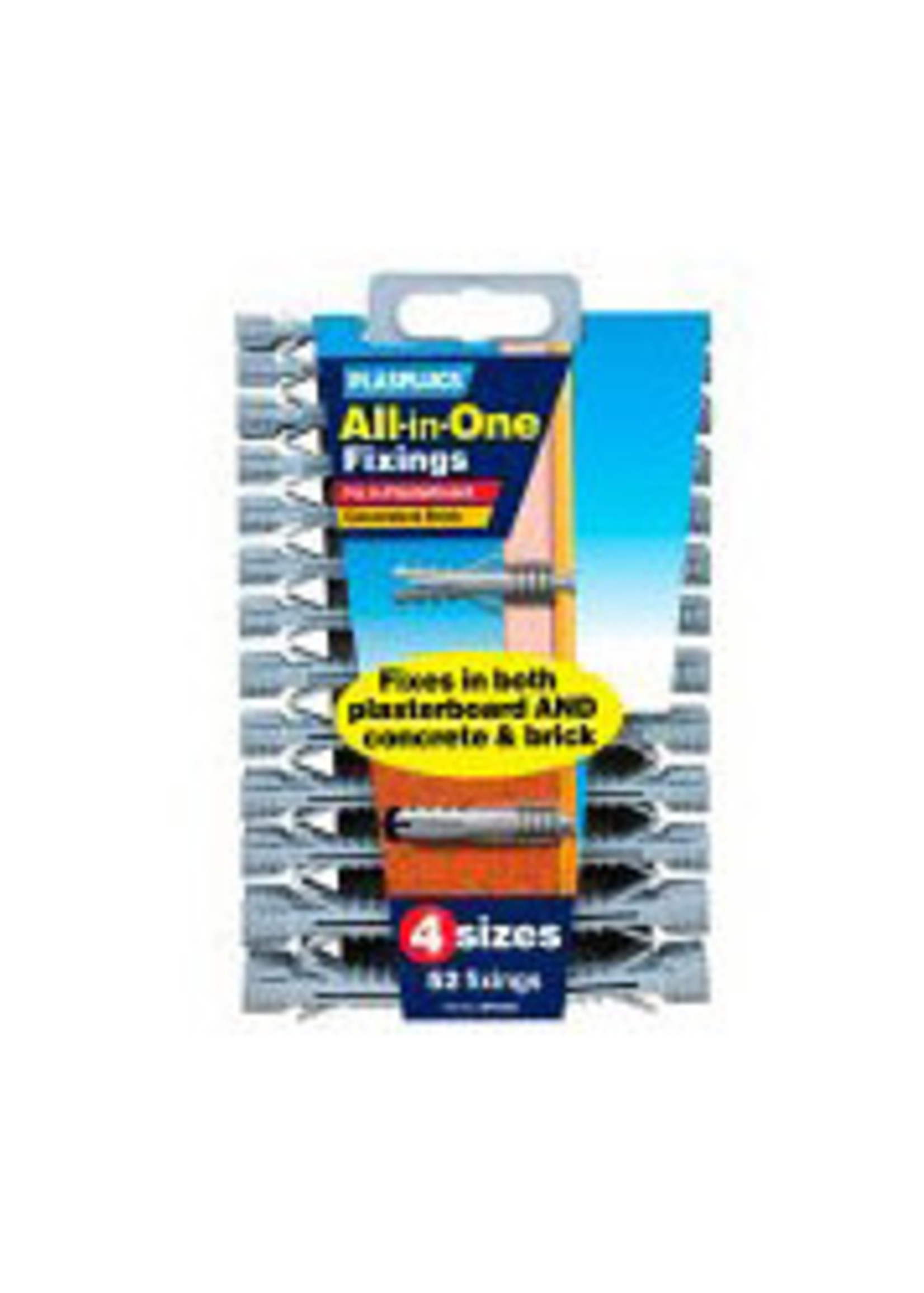 Plasplugs Plasplug All in One Fixings Grey Assorted x52