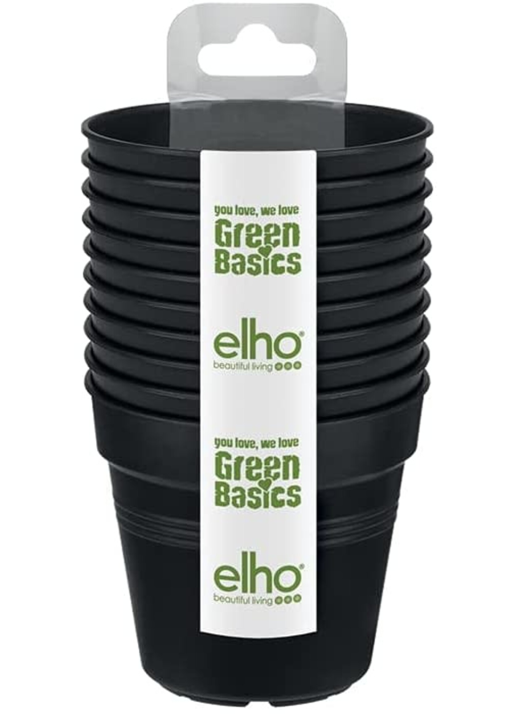 Elho Elho Plant pot Black 10pk