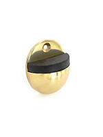 Securit Oval Door Stop Brass S2570