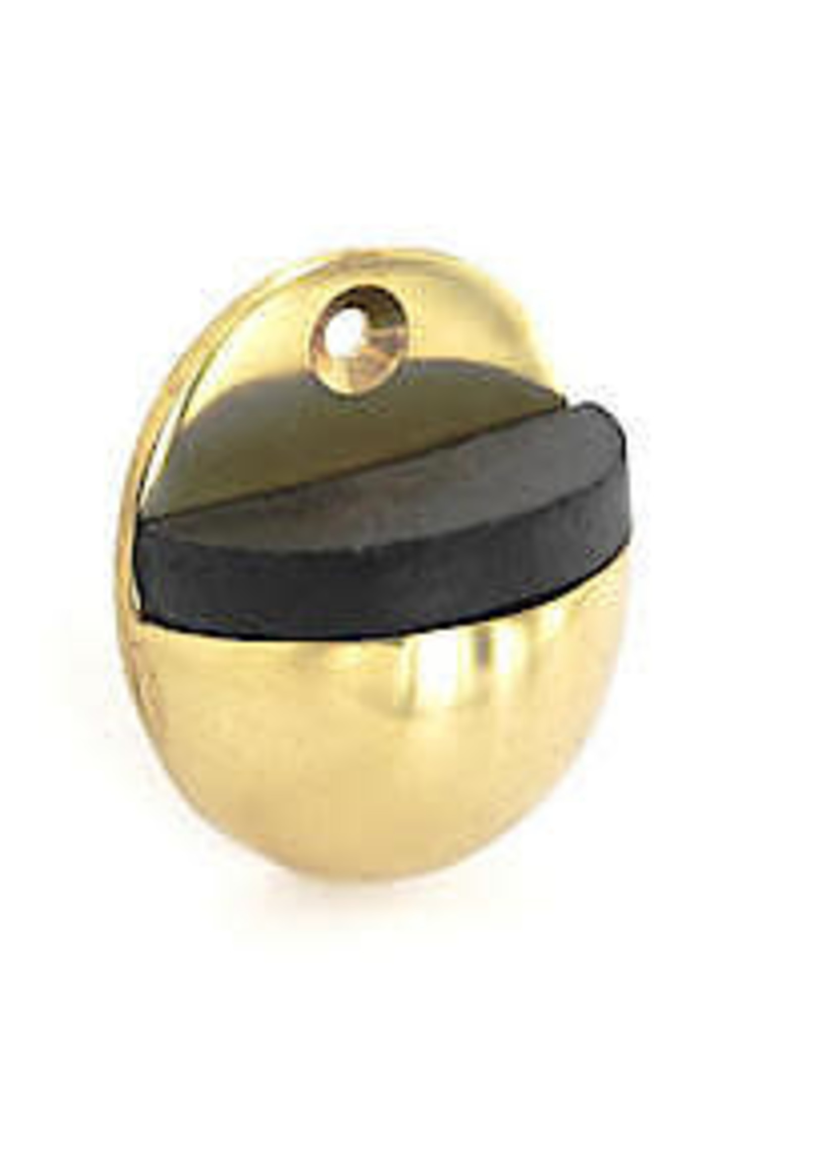 Securit Oval Door Stop Brass S2570