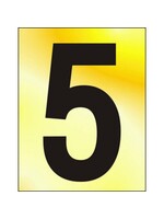 Metallic self adhesive Numbers and Letters 50mm