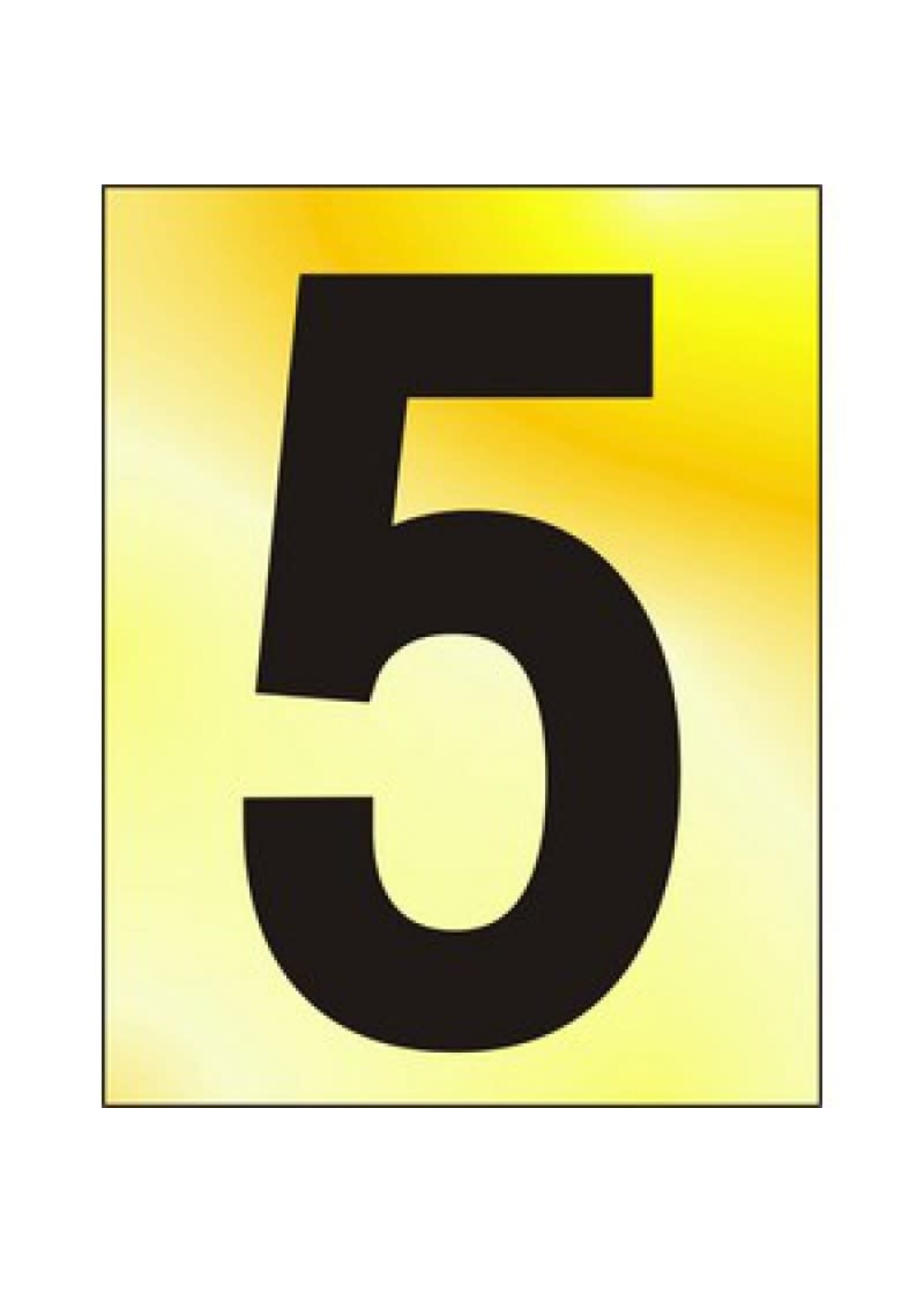 Metallic self adhesive Numbers and Letters 50mm