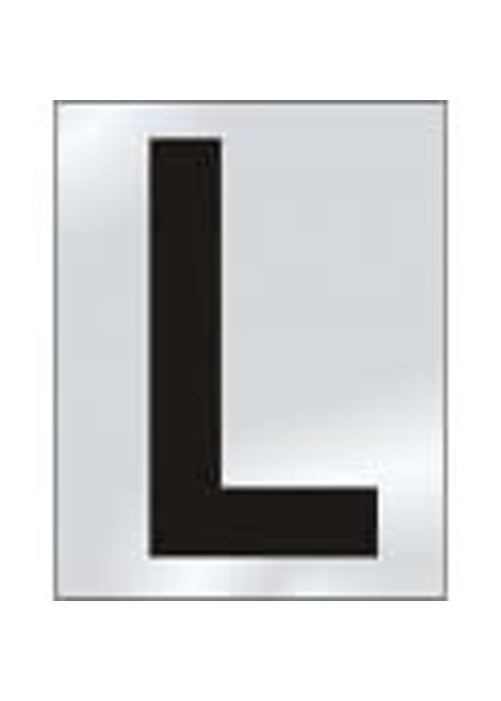 Metallic self adhesive Numbers and Letters 50mm