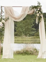 Ginger Ray Taupe Draping Fabric Wedding Backdrop 2.5 x 6M