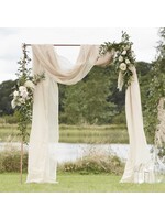 Ginger Ray Taupe Draping Fabric Wedding Backdrop 2.5 x 6M