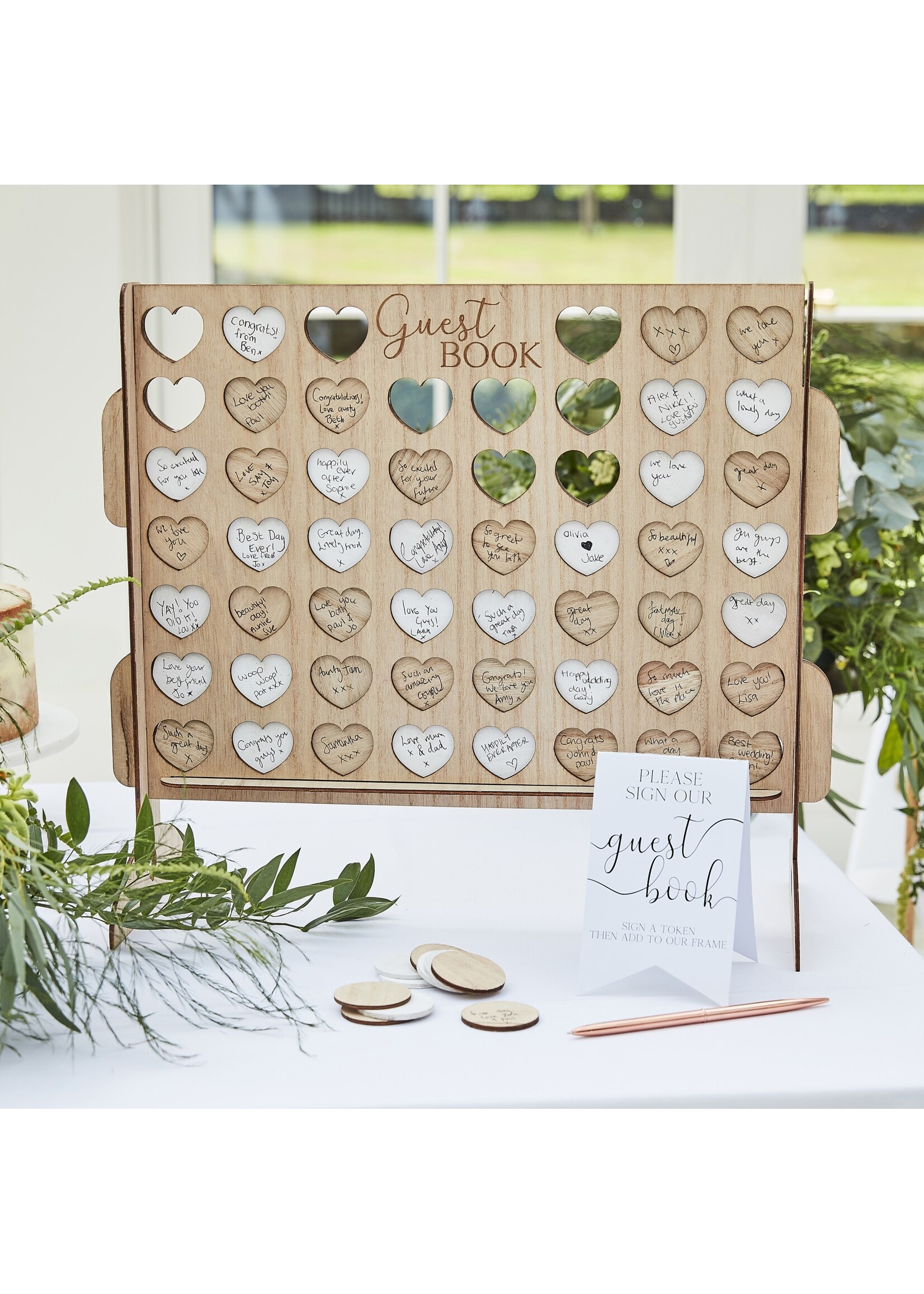 Ginger Ray Four In A Row Wedding Guest Book Alternative