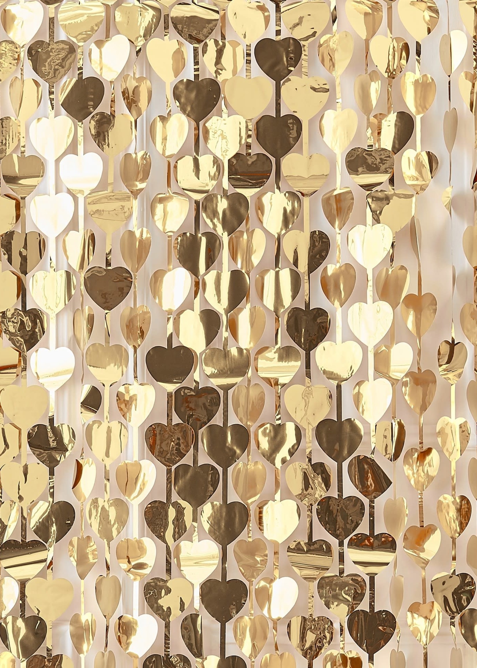 Ginger Ray Gold Heart Hanging Backdrop