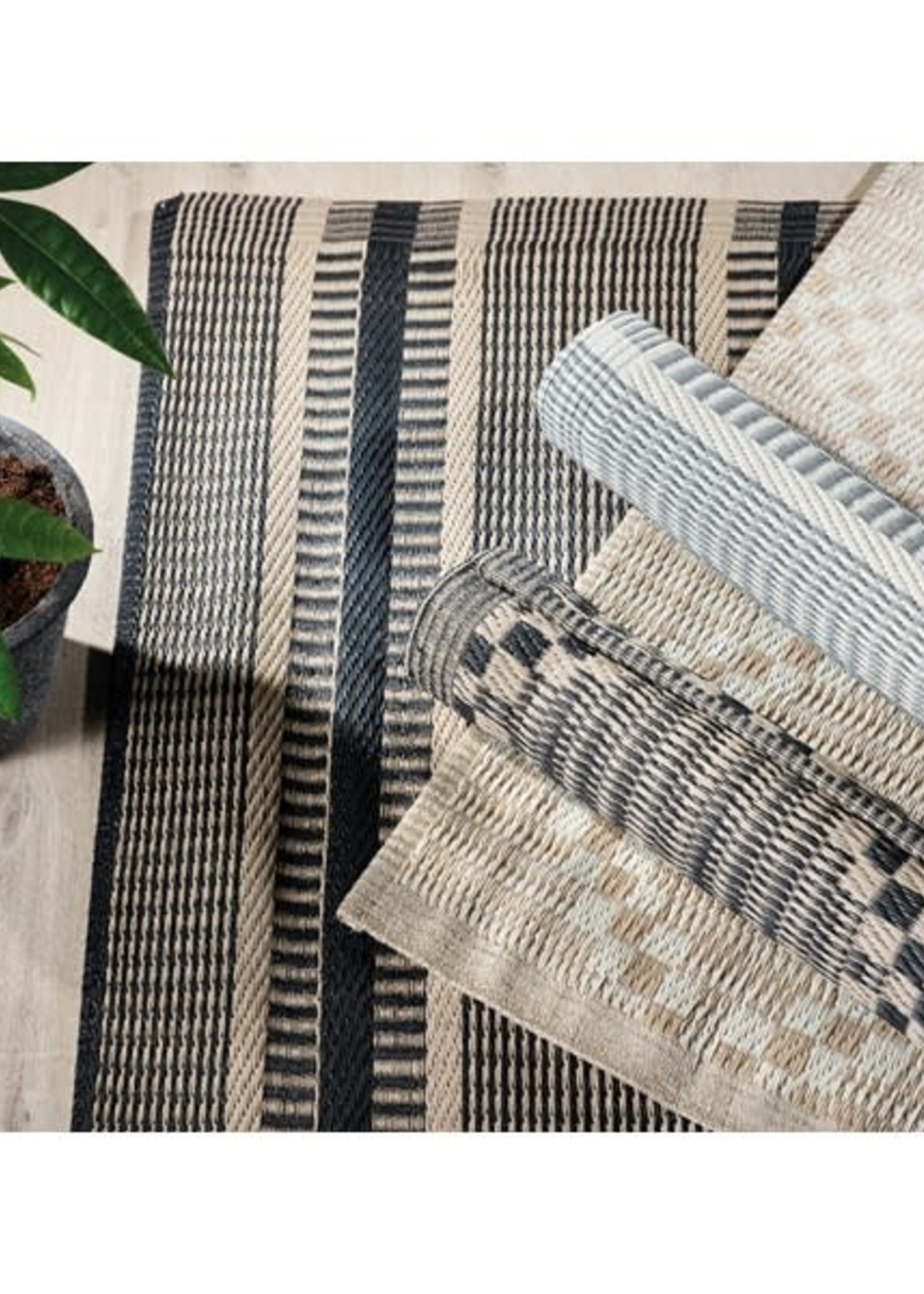 Decoris Decoris Outdoor Rug Check and Stripe 6 assorted (cost is each)  180 x 120cm