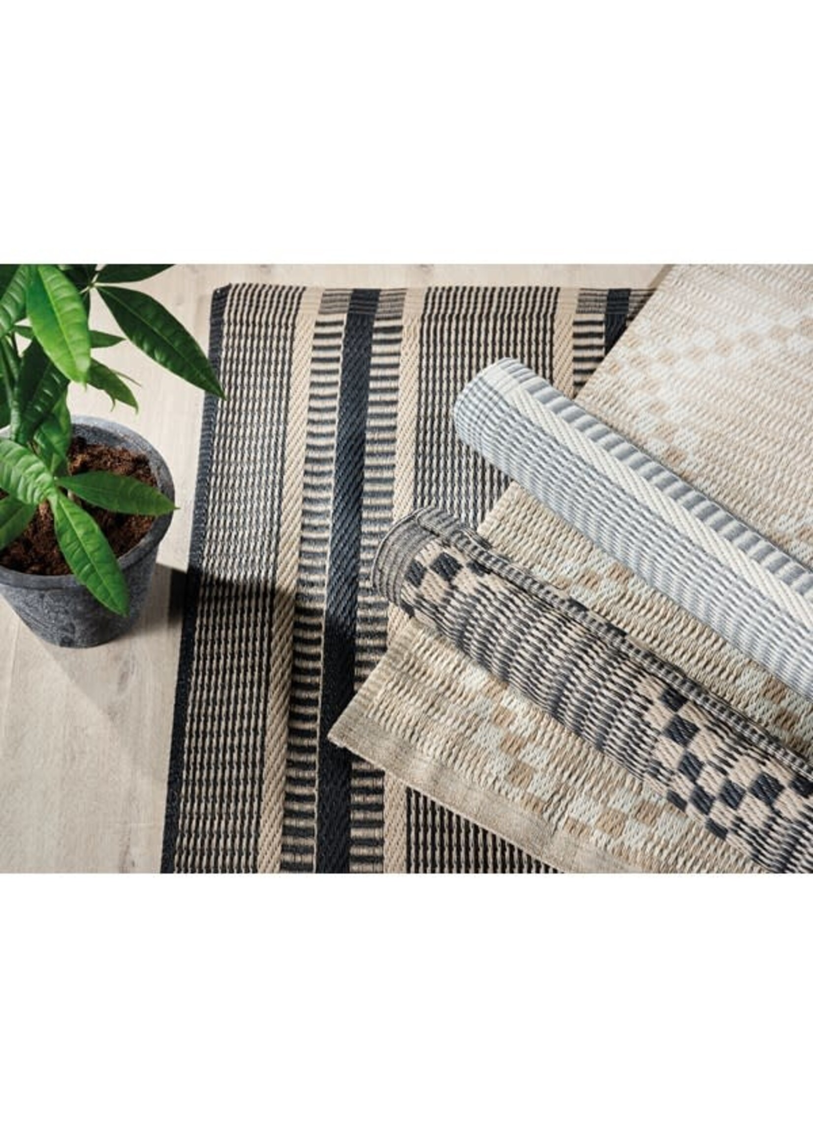 Decoris Decoris Outdoor Rug Check and Stripe 6 assorted (cost is each)  180 x 120cm