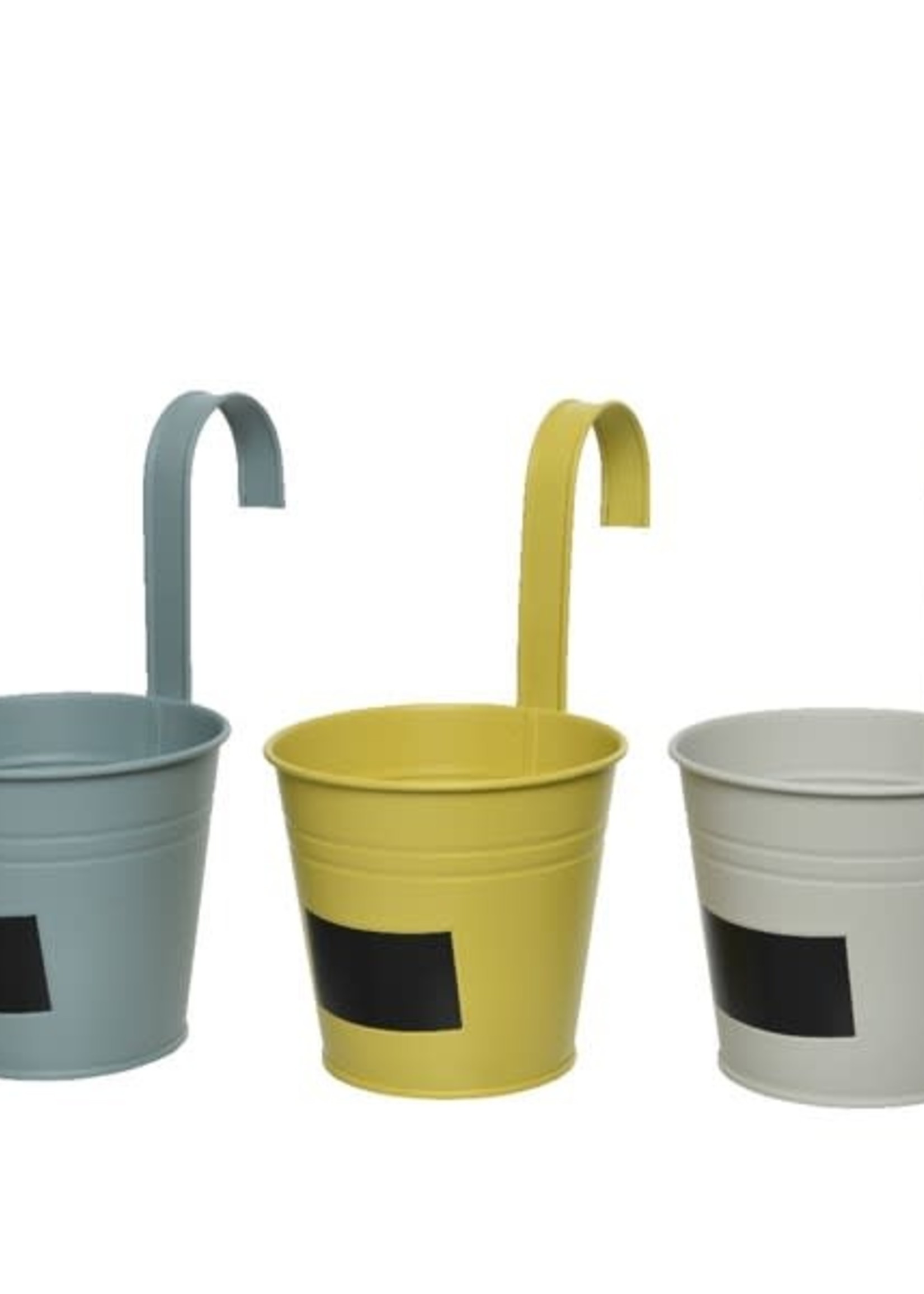 Decoris Hanging Planter With Blackboard - Assorted Colours