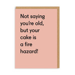 Ohh Deer Your Cake Is a Fire Hazard Greeting Card