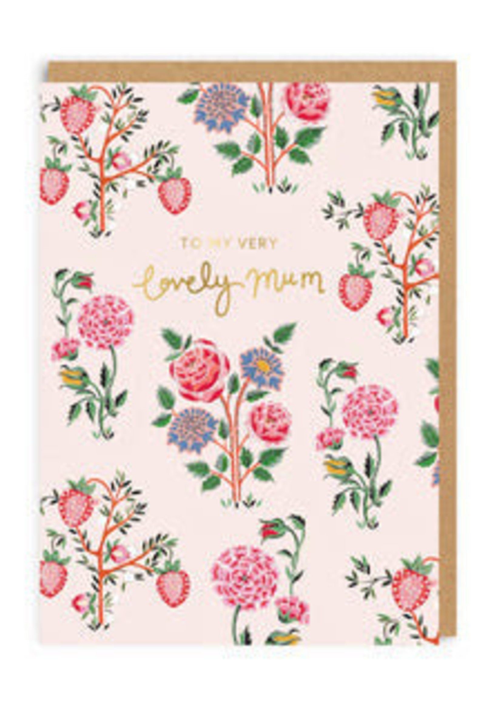 Cath Kidston Cath Kidston Very Lovely Mum - Strawberry Garden Greeting