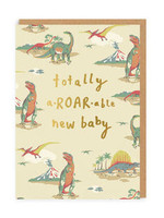 Ohh Deer Totally A-Roar-Able New Baby Greeting Card new