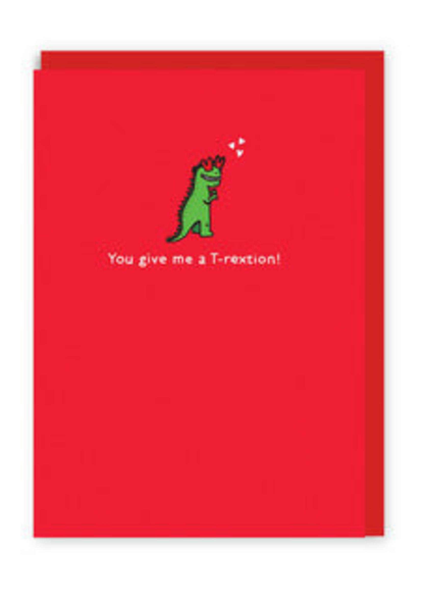 Ohh Deer T-Rextion Enamel Pin Greeting Card