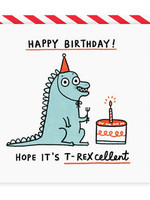 Ohh Deer T-Rexcellent Birthday Greeting Card