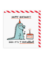 Ohh Deer T-Rexcellent Birthday Greeting Card