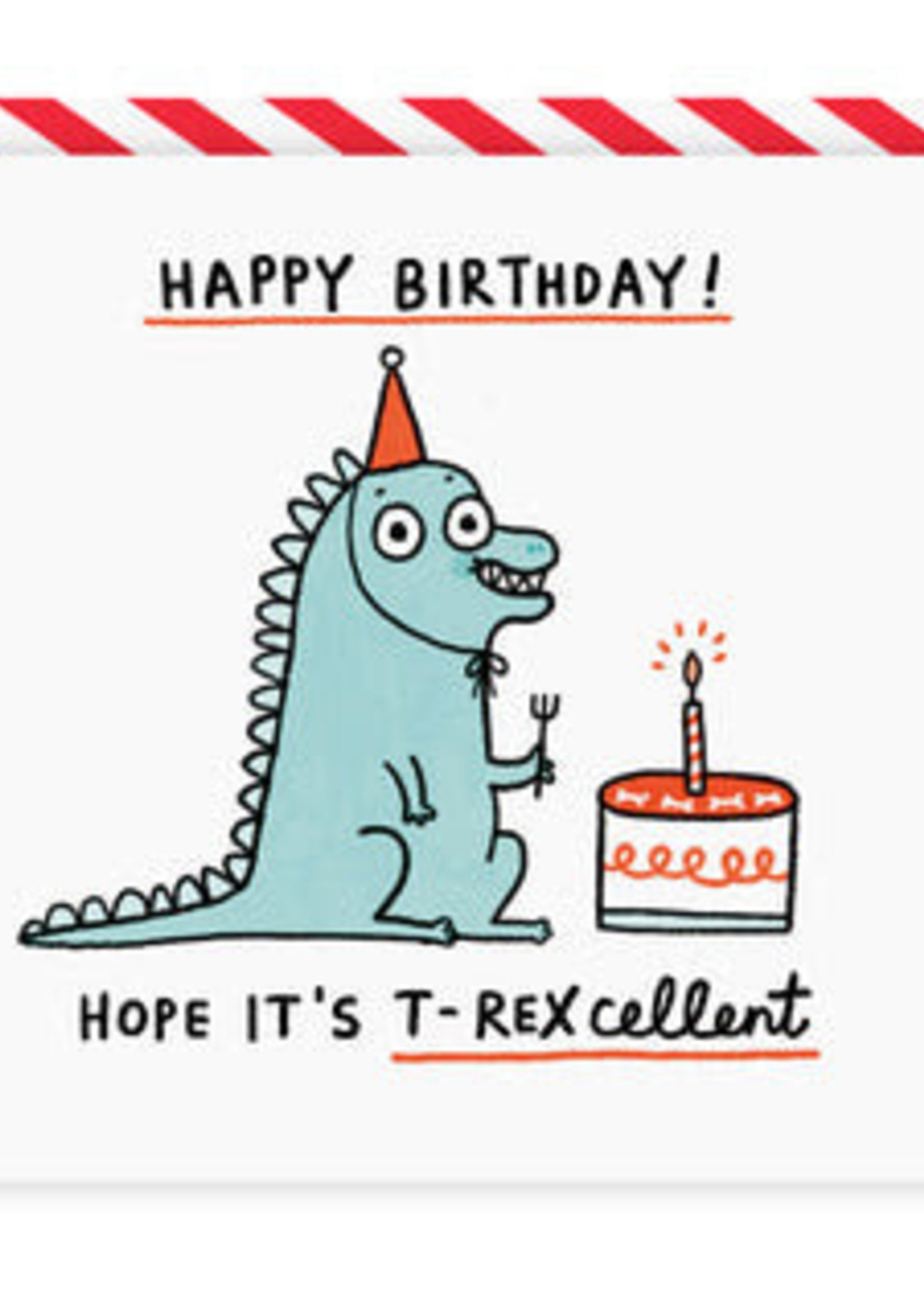 Ohh Deer T-Rexcellent Birthday Greeting Card