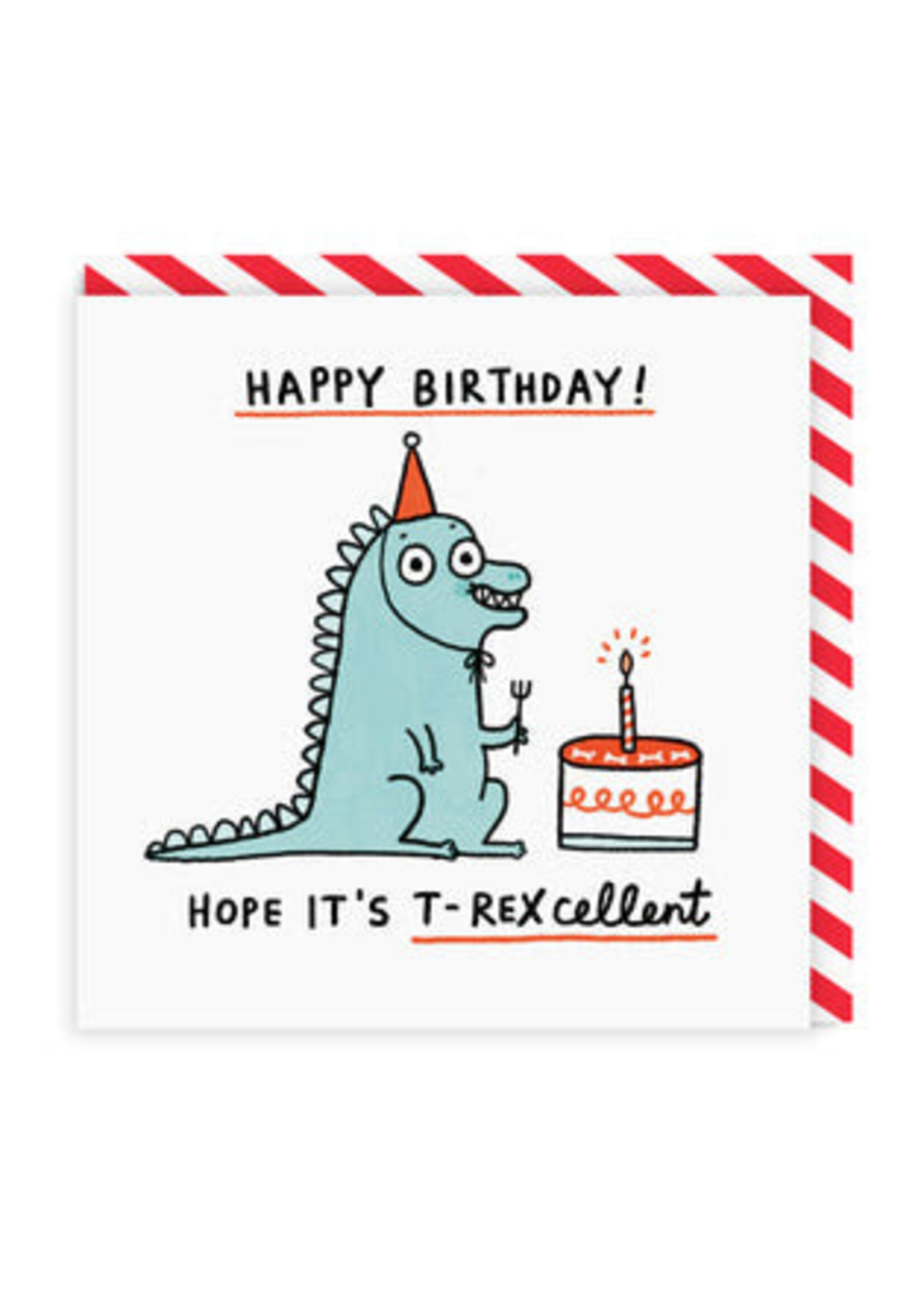 Ohh Deer T-Rexcellent Birthday Greeting Card