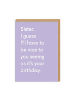 Ohh Deer Sister, Seeing As It's Your Birthday Greeting Card