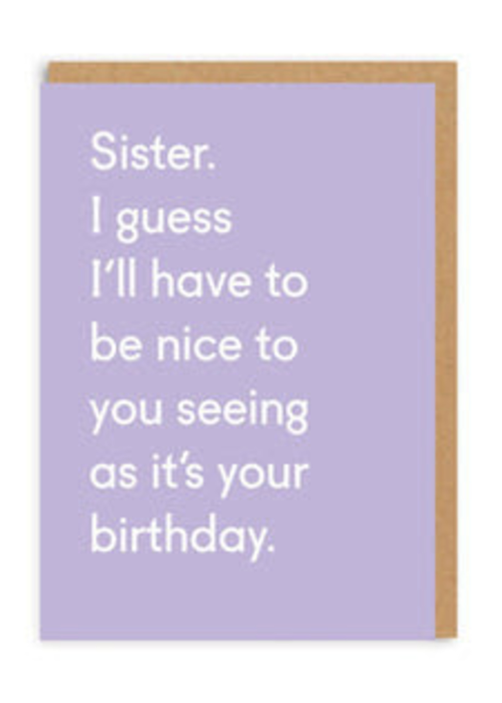 Ohh Deer Sister, Seeing As It's Your Birthday Greeting Card