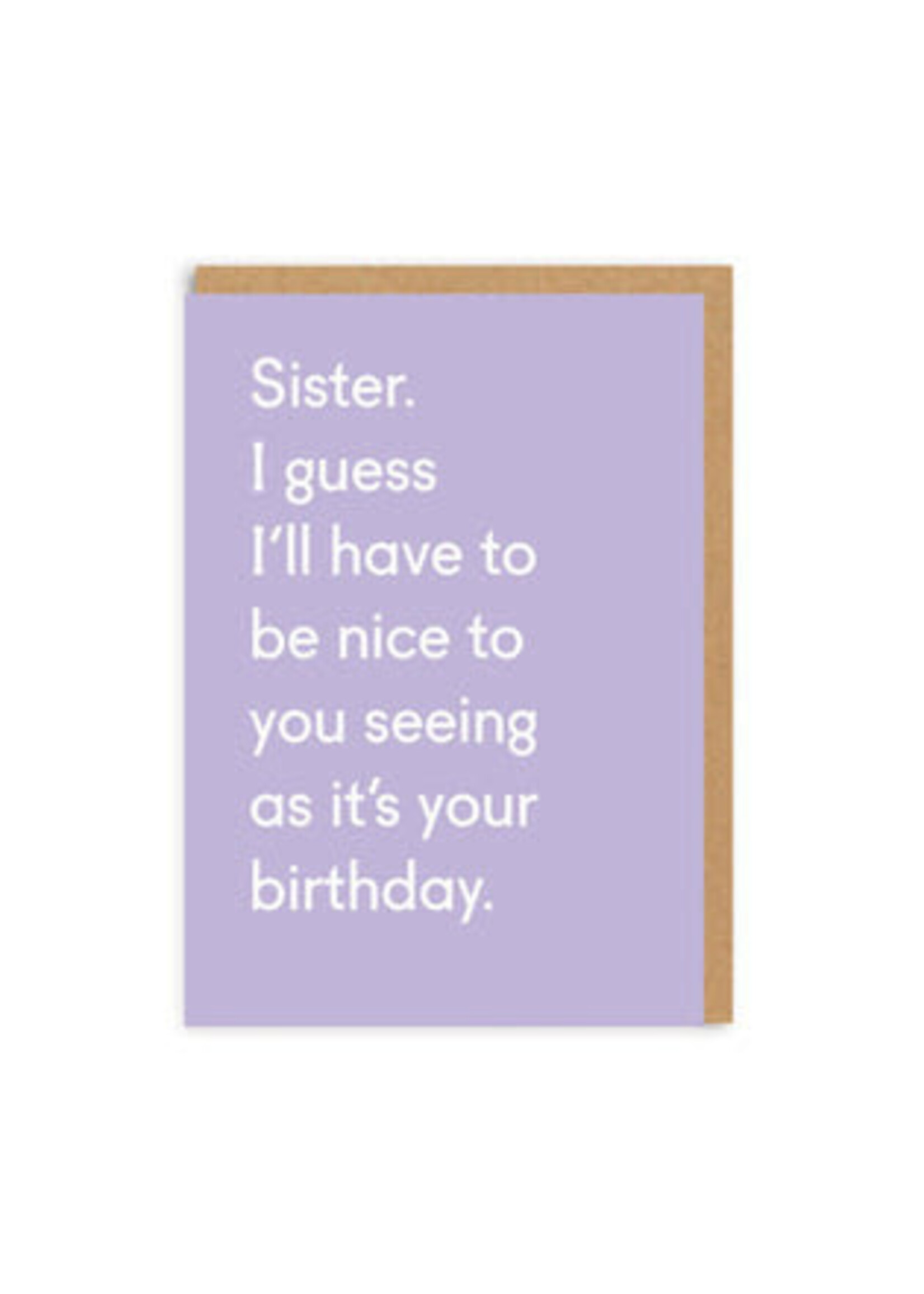 Ohh Deer Sister, Seeing As It's Your Birthday Greeting Card