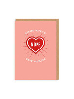 Ohh Deer Saying Nope to Getting Older Woven Patch Card
