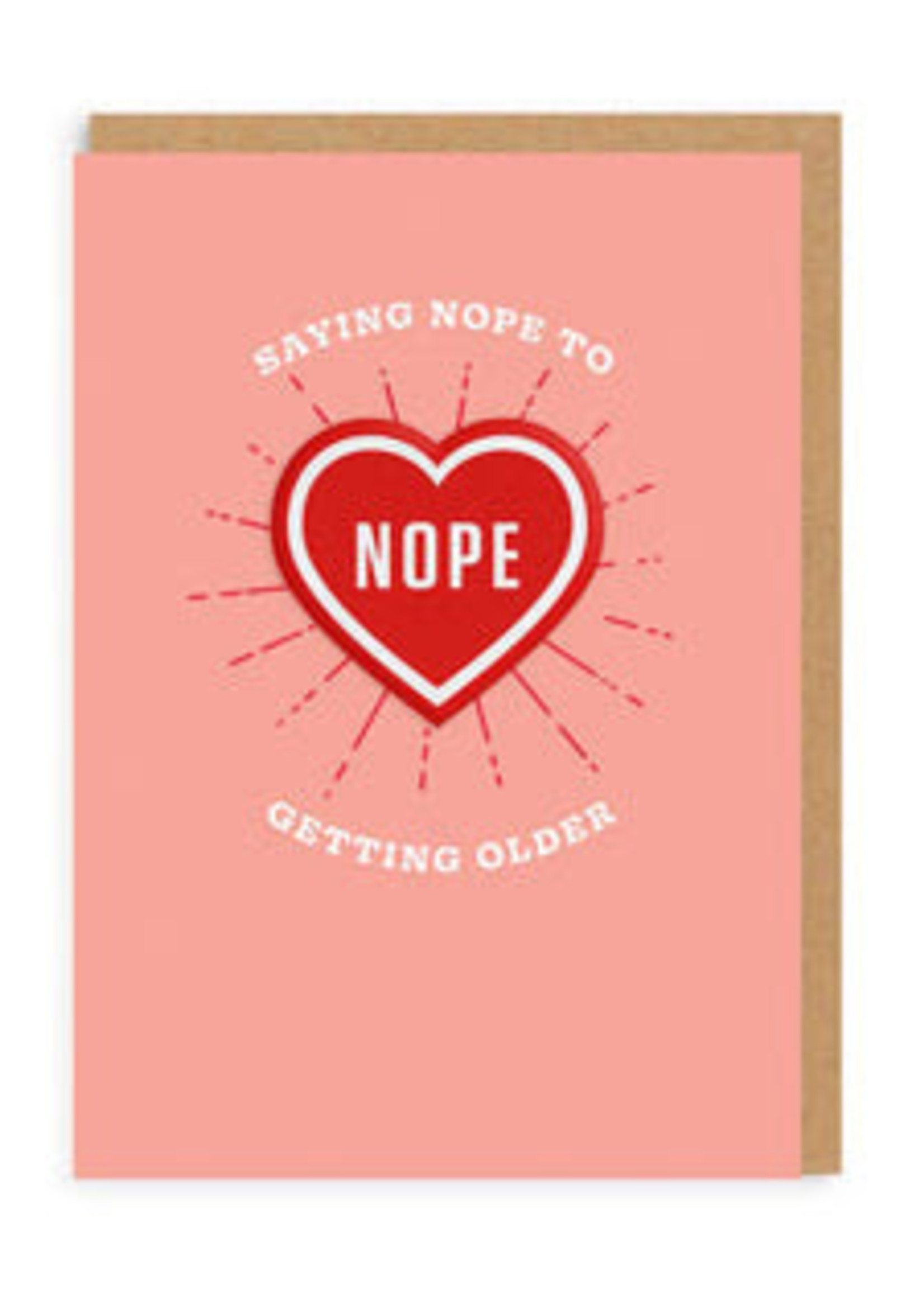 Ohh Deer Saying Nope to Getting Older Woven Patch Card