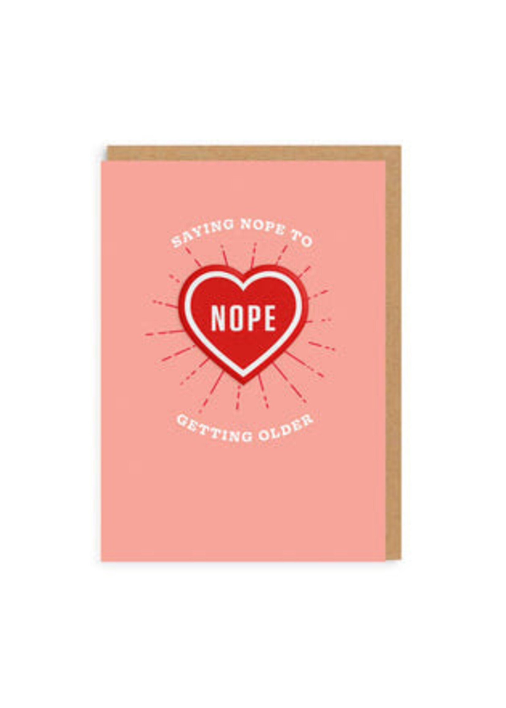 Ohh Deer Saying Nope to Getting Older Woven Patch Card