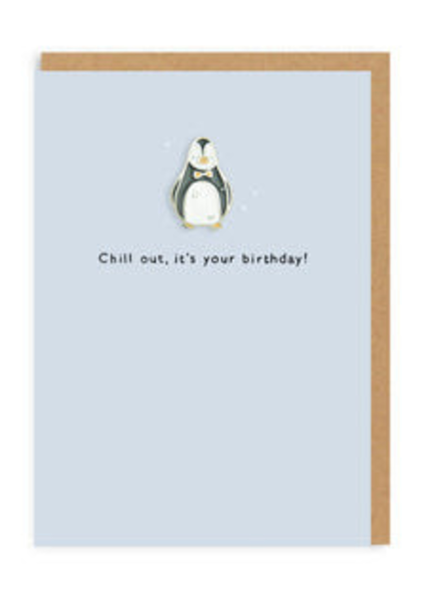 Ohh Deer Penguin Enamel Pin Greeting Card