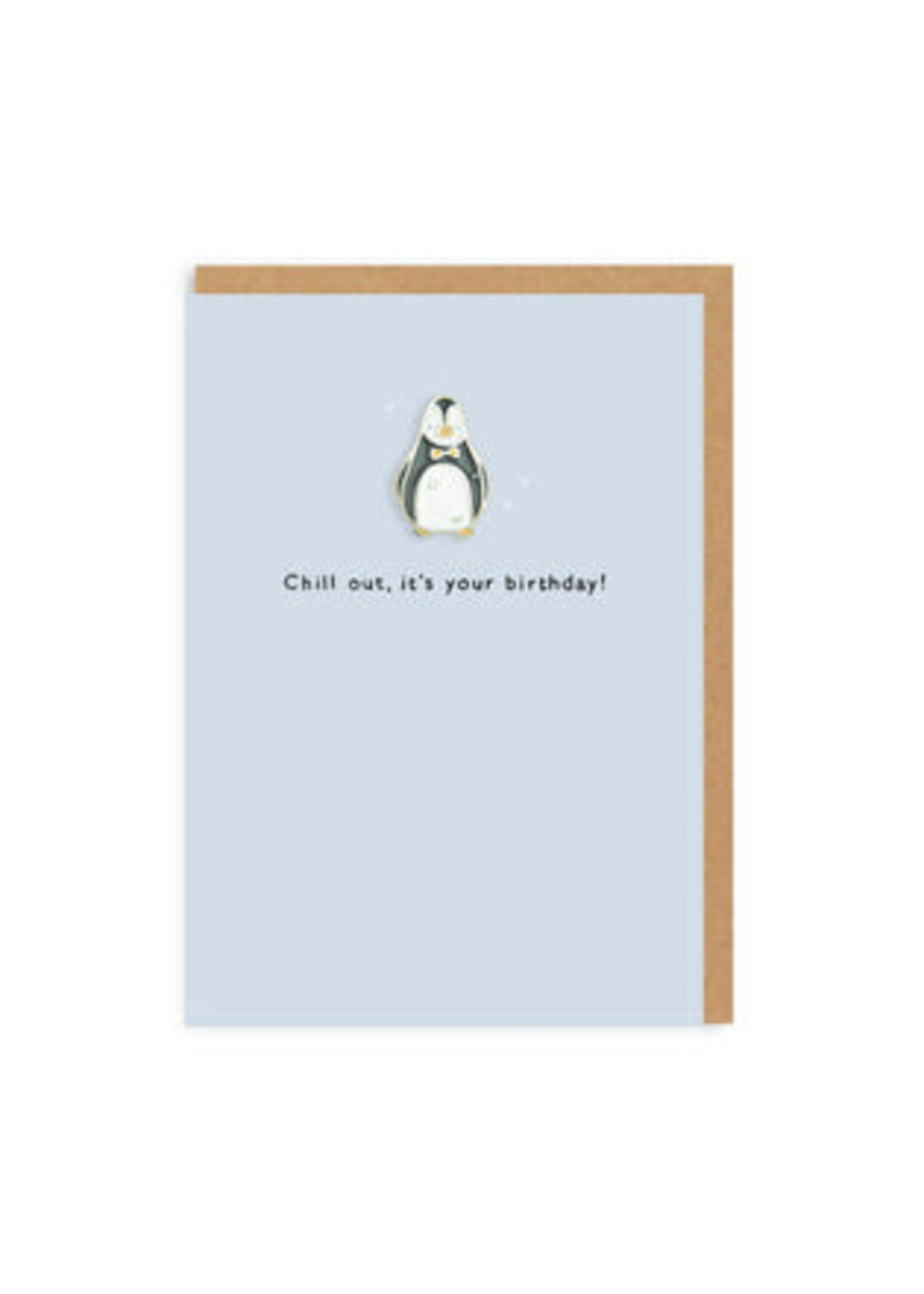 Ohh Deer Penguin Enamel Pin Greeting Card