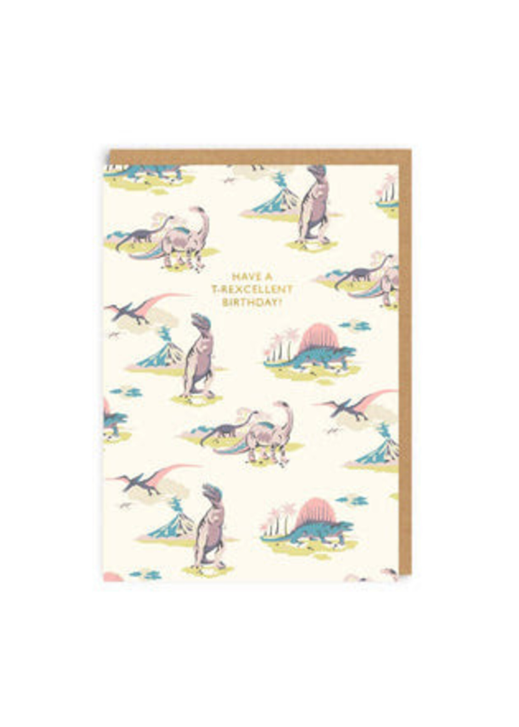 Cath Kidston Pastel Dinosaurs Greeting Card