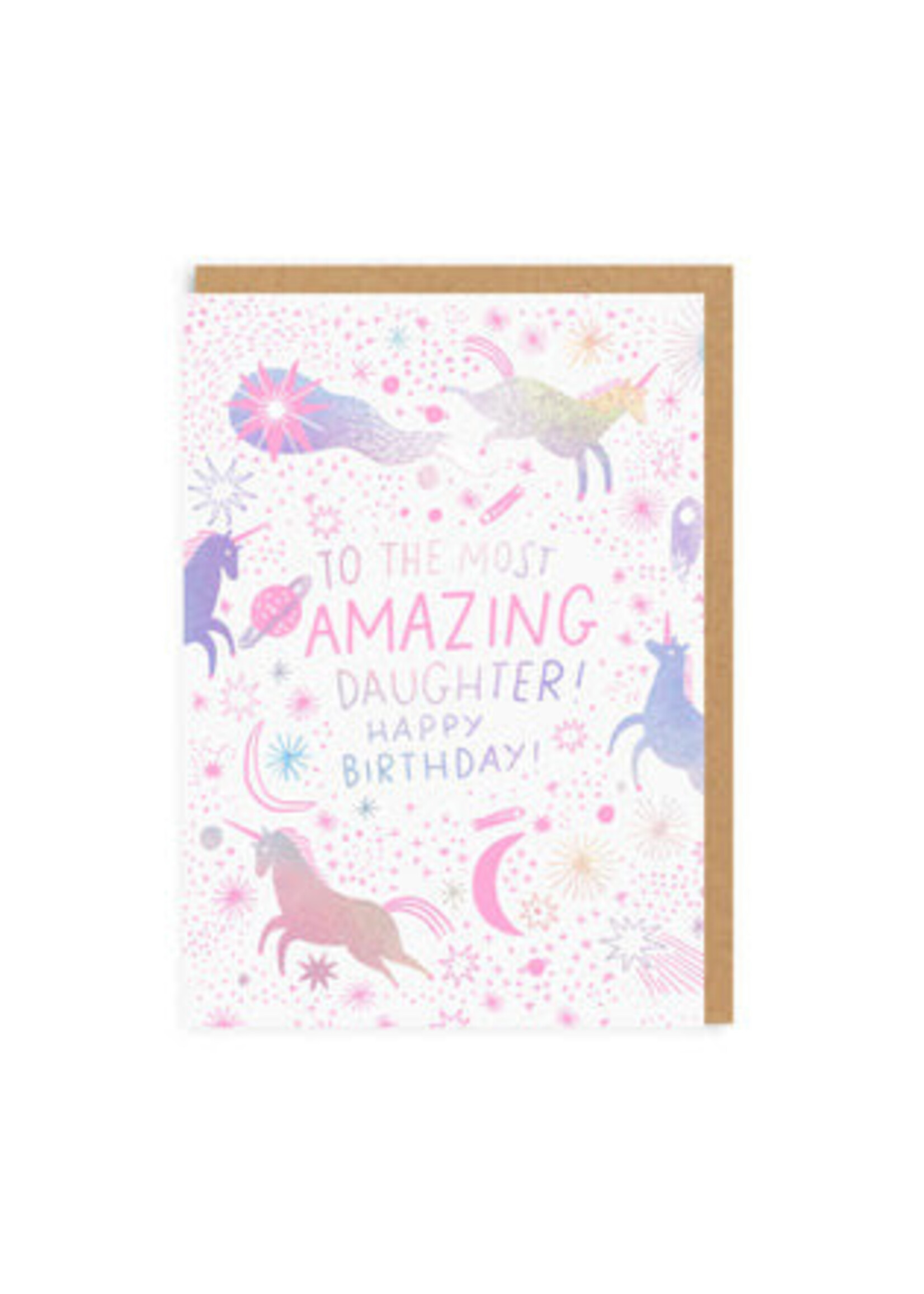Ohh Deer Most Amazing Daughter Greeting Card