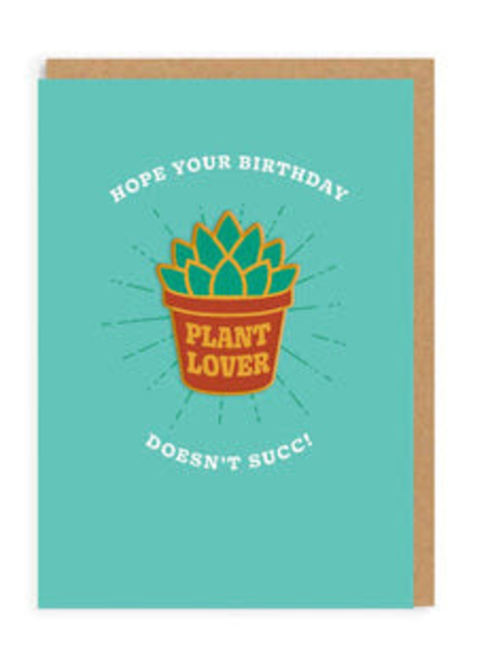 Ohh Deer Hope You're Birthday Doesn't Succ, Plant Lover Woven Patch Card