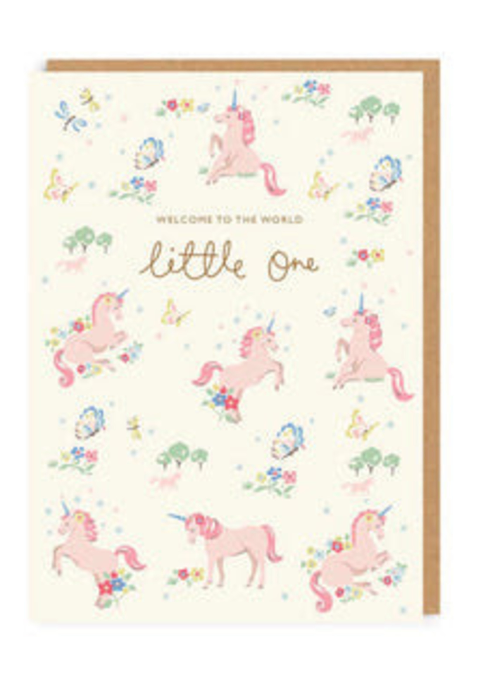 Cath Kidston Hello Little One Unicorn Greeting Card