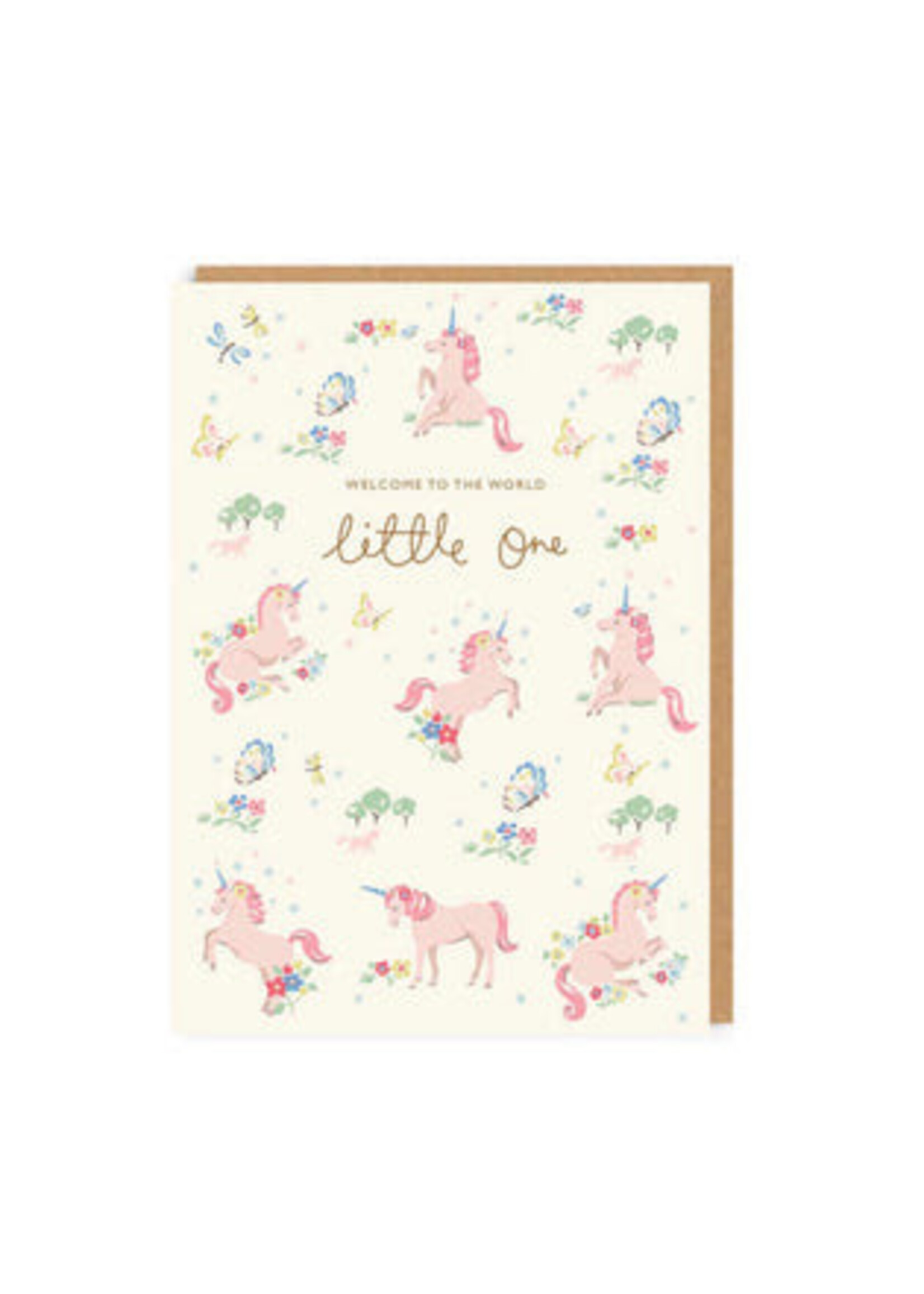 Cath Kidston Hello Little One Unicorn Greeting Card