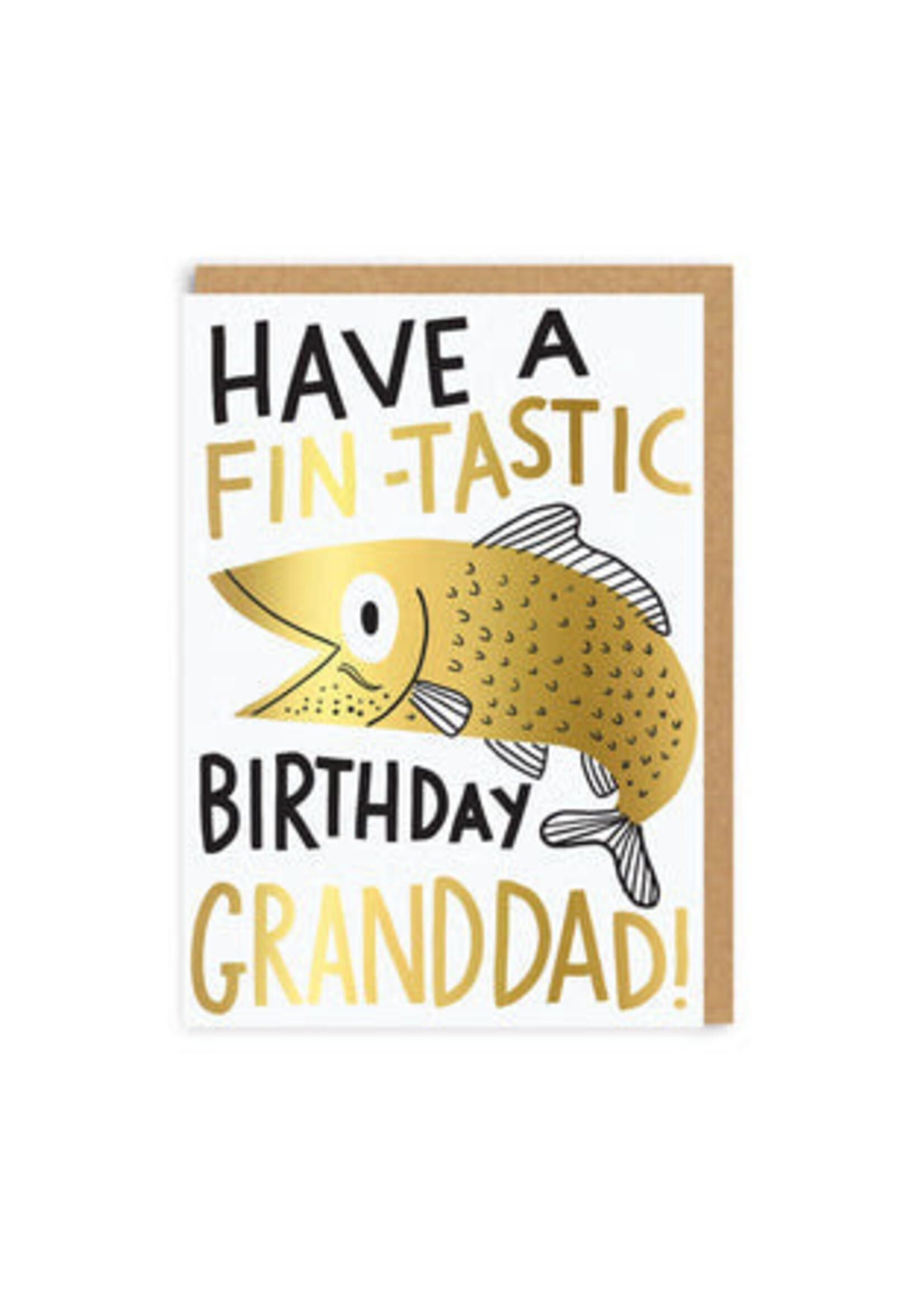 Ohh Deer Fin-Tastic Birthday Grandad Greeting Card