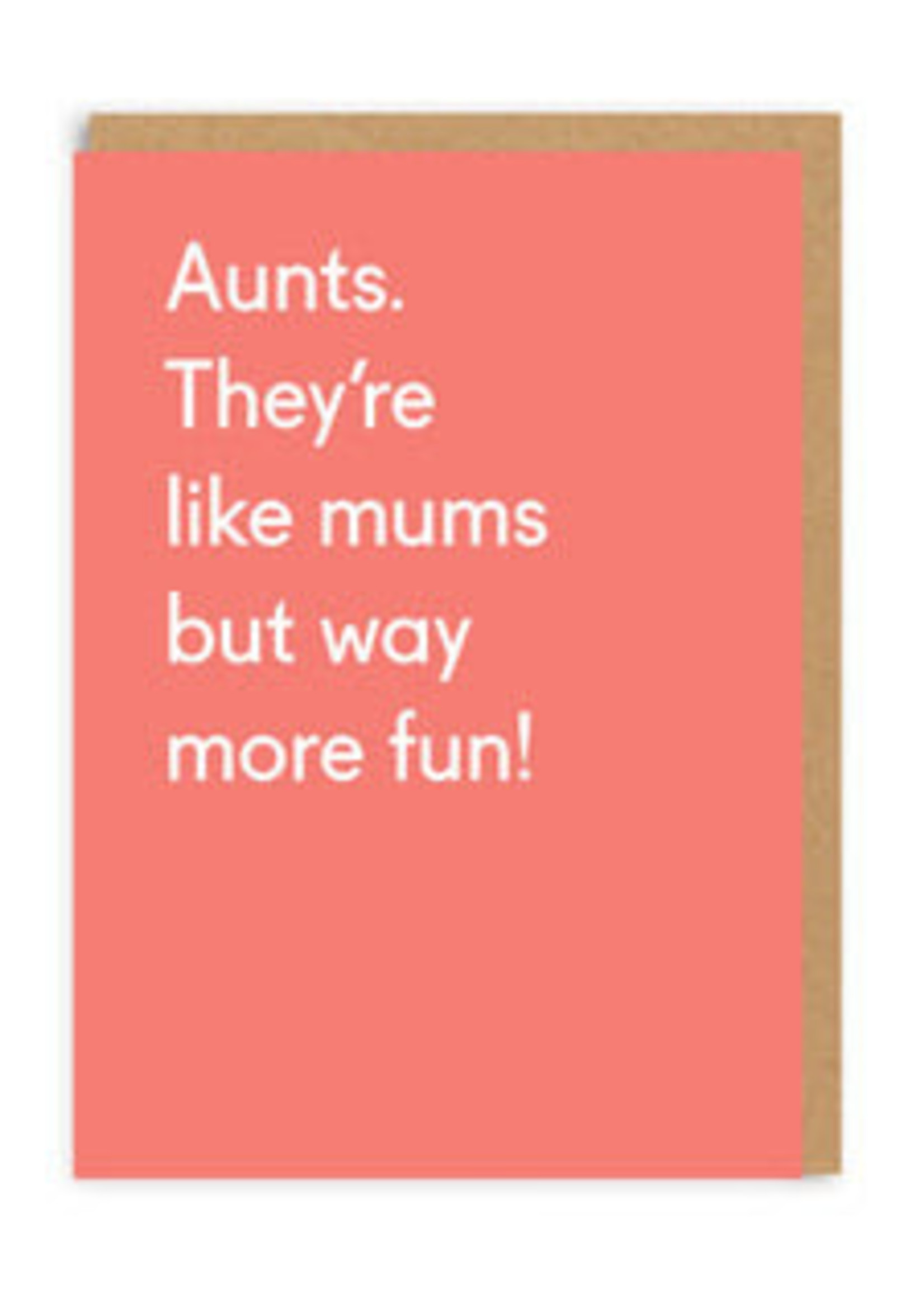 Ohh Deer Aunts They're Like Mums Greeting Card