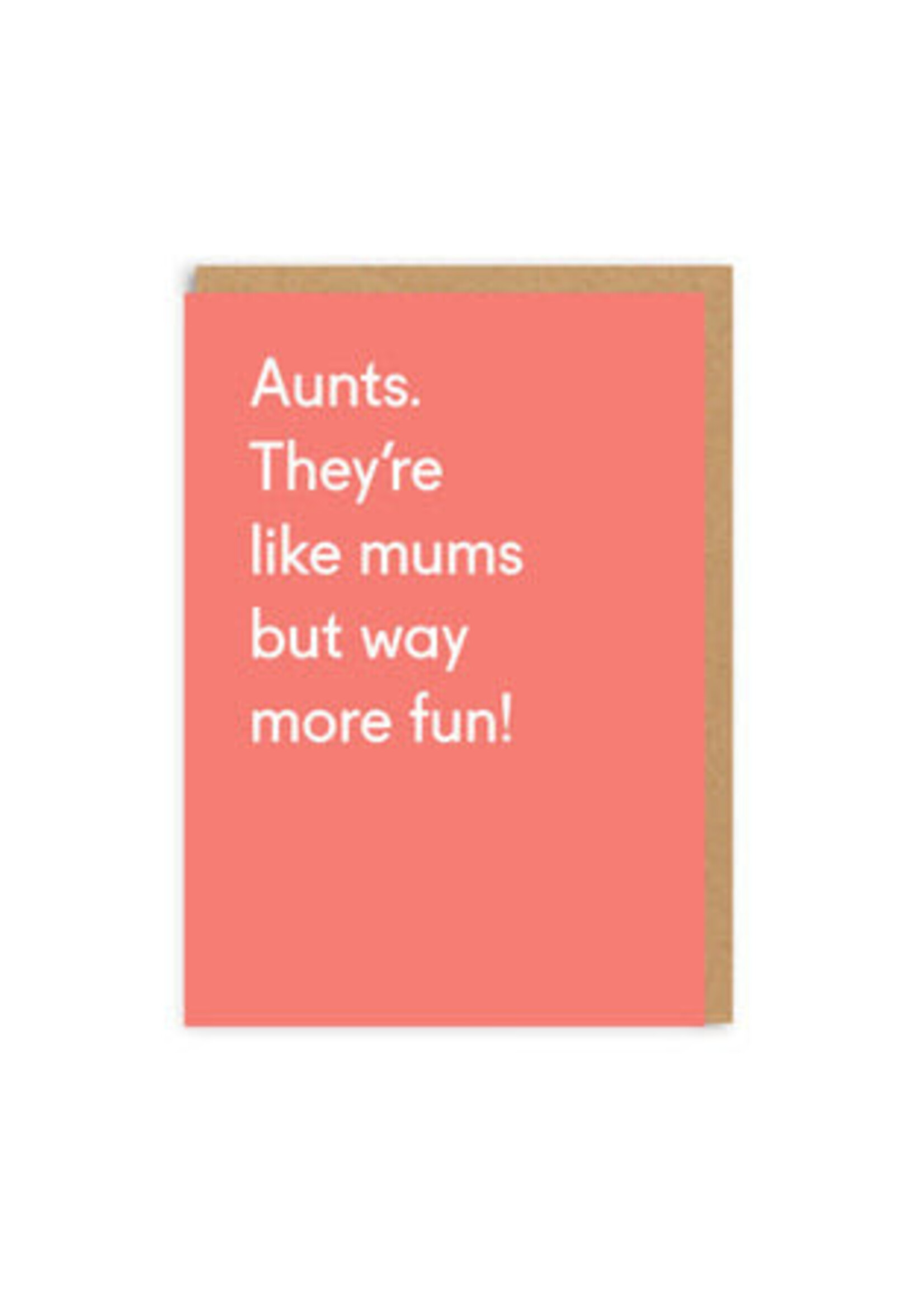 Ohh Deer Aunts They're Like Mums Greeting Card