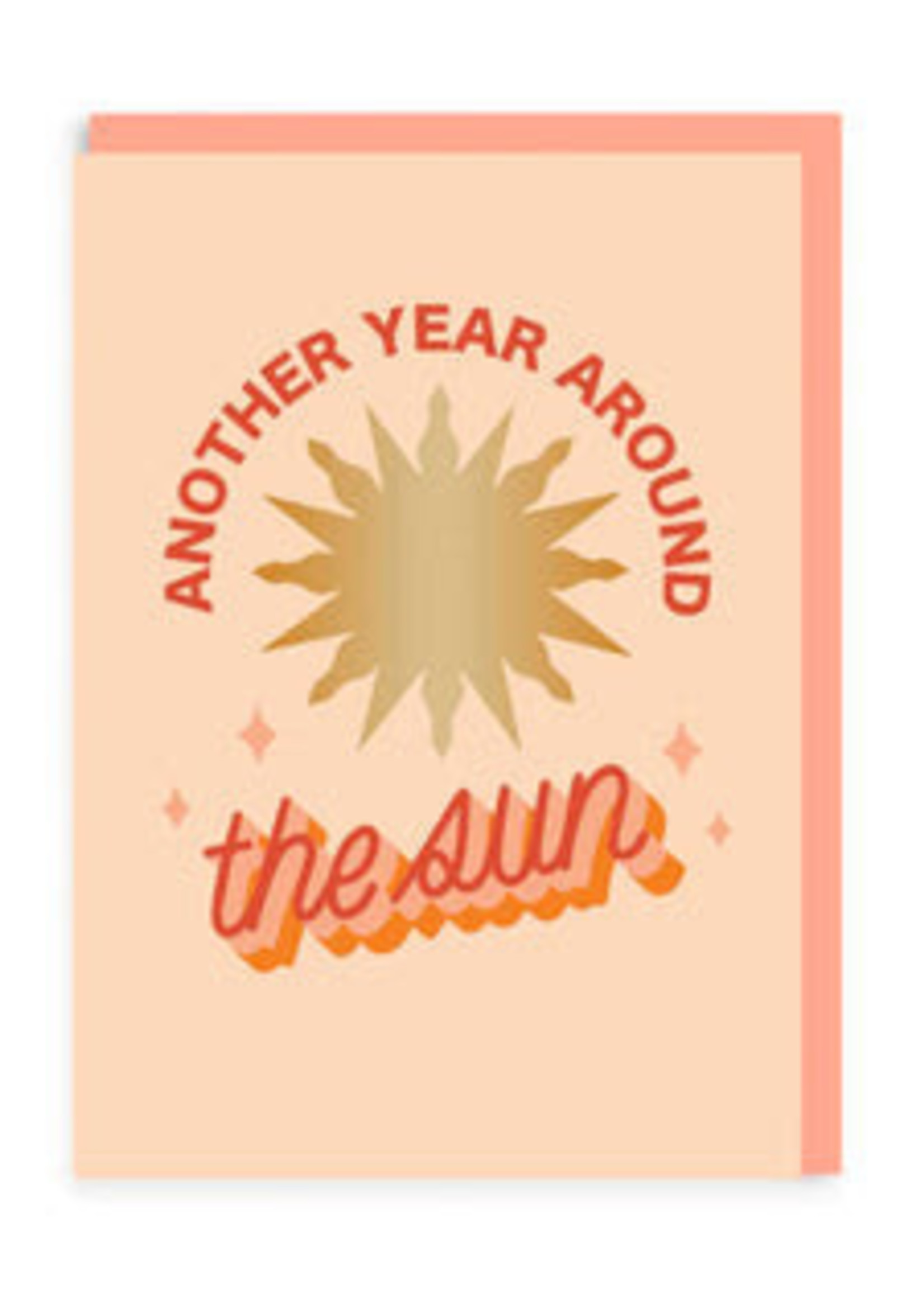 Ohh Deer Another Year Around The Sun Greeting Card