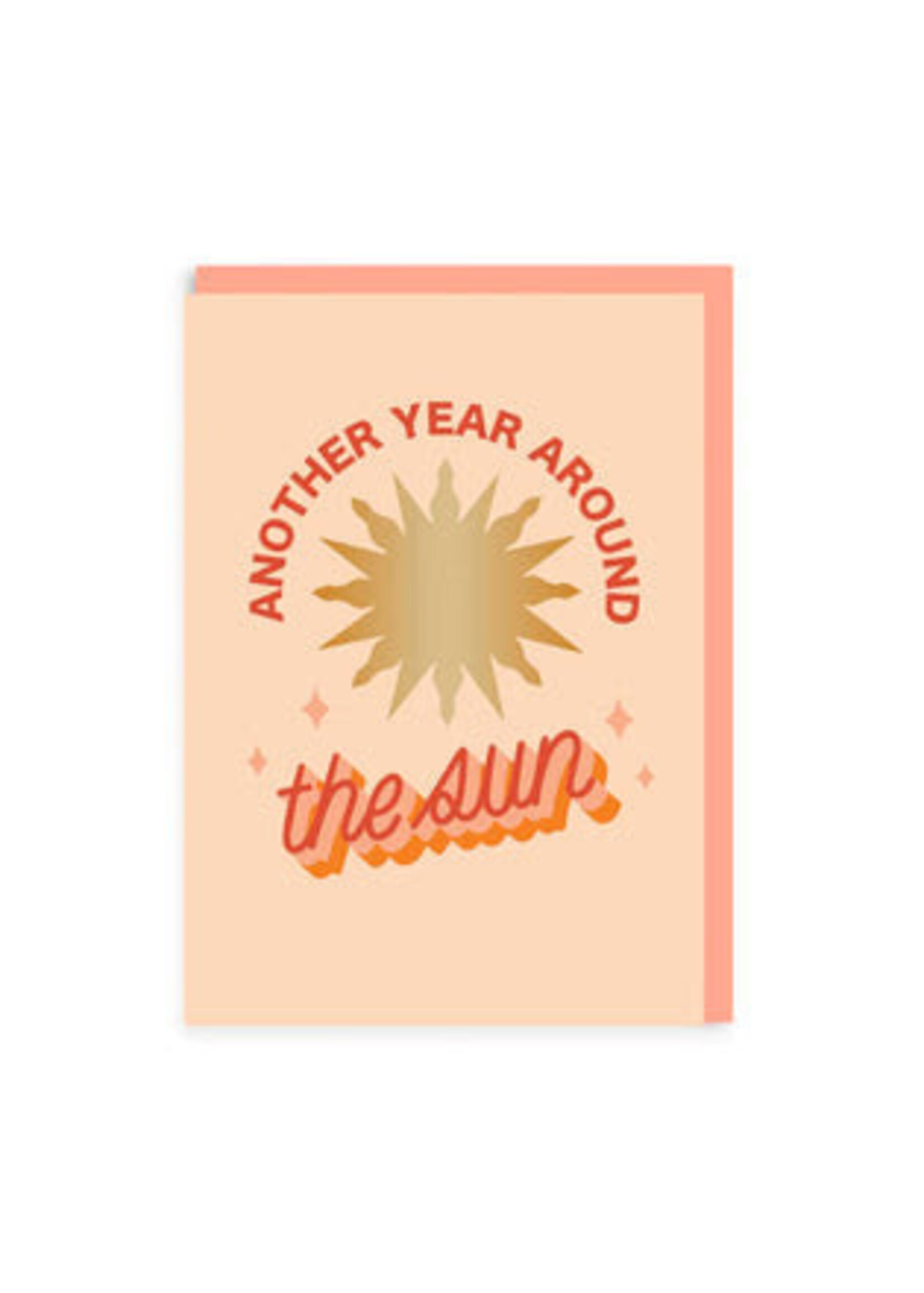 Ohh Deer Another Year Around The Sun Greeting Card