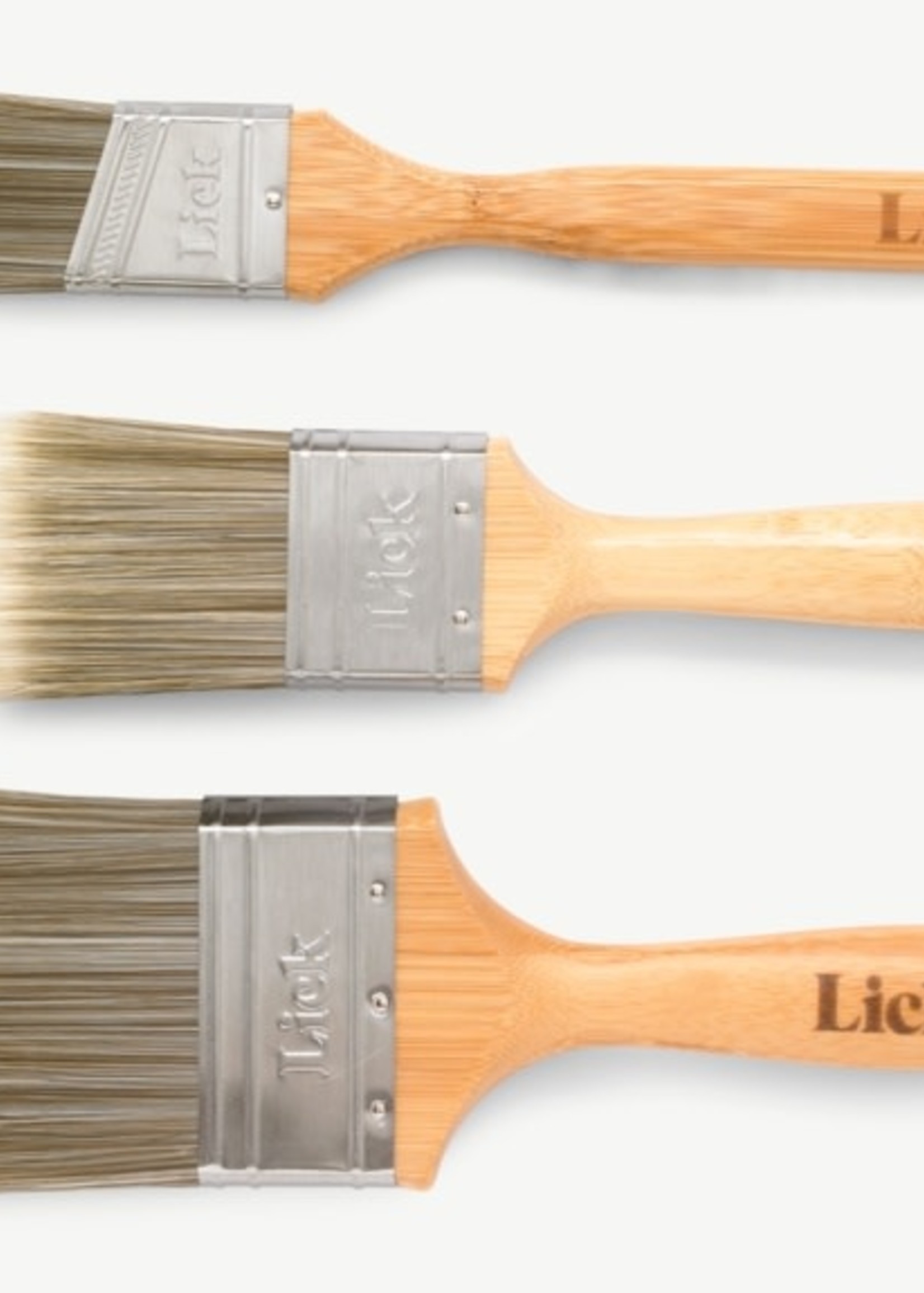 Lick Pro Eco Bamboo Handle Paint Brush Set