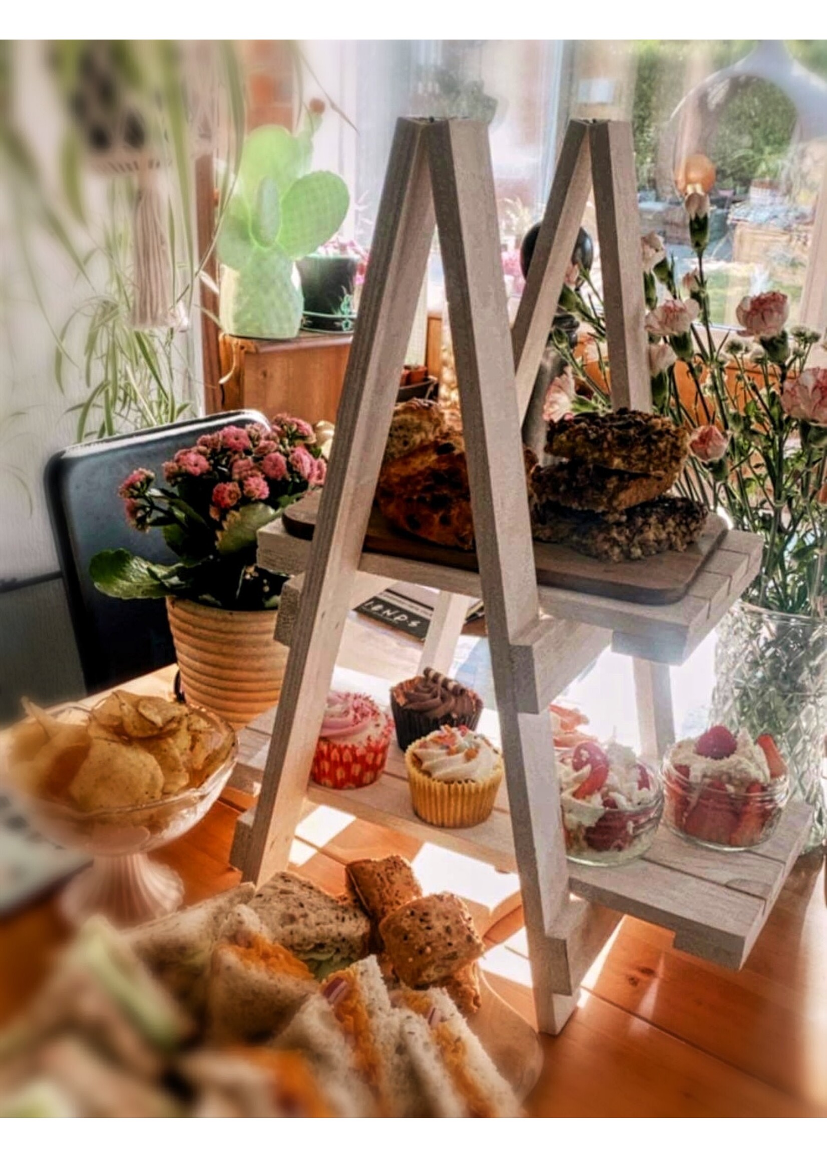 Decoris Rack pinewood Indoor/outdoor L25.00-W38.00-H50.00cm