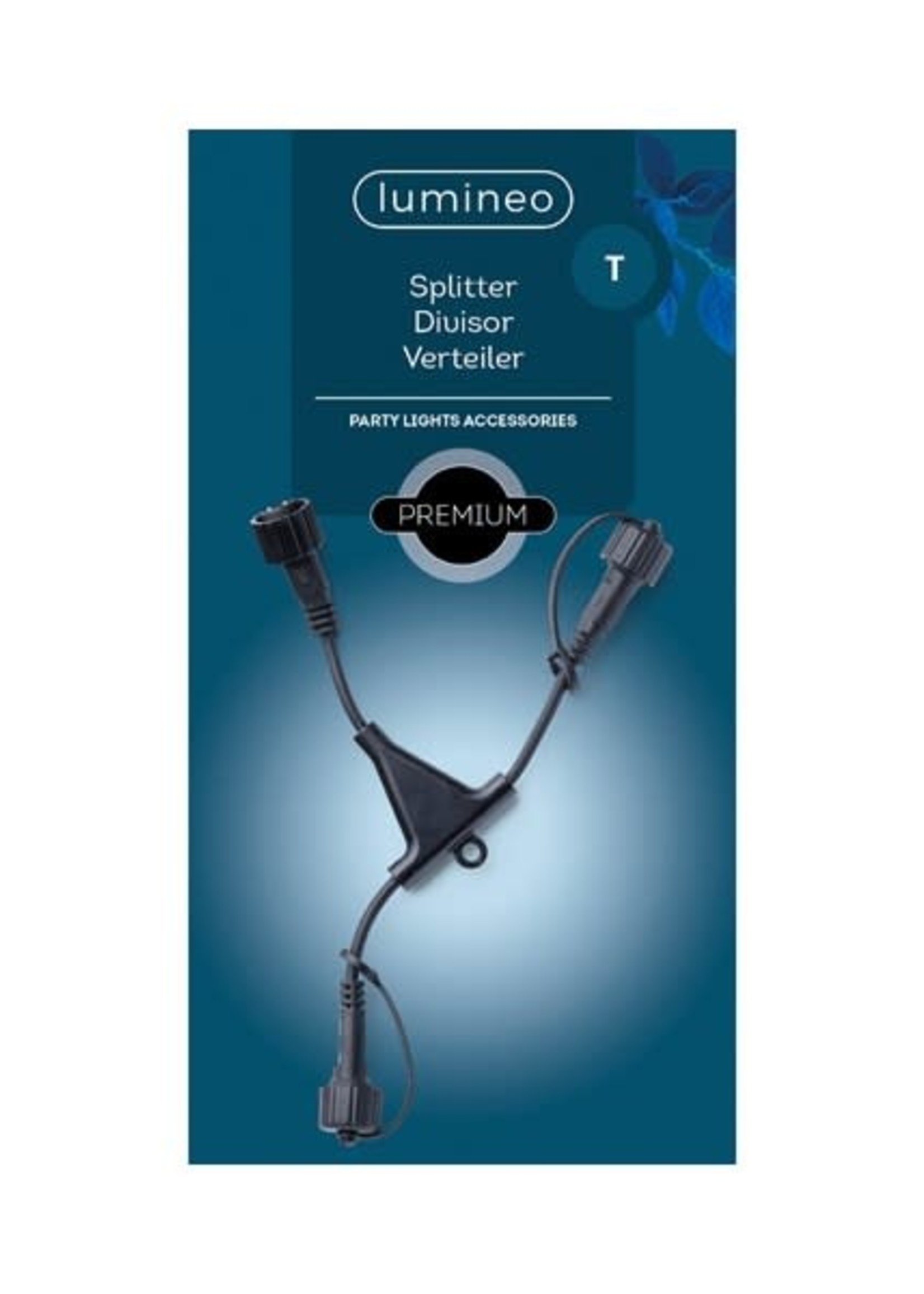 Lumineo Connectable Lights Splitter 3 Way Outdoor Black