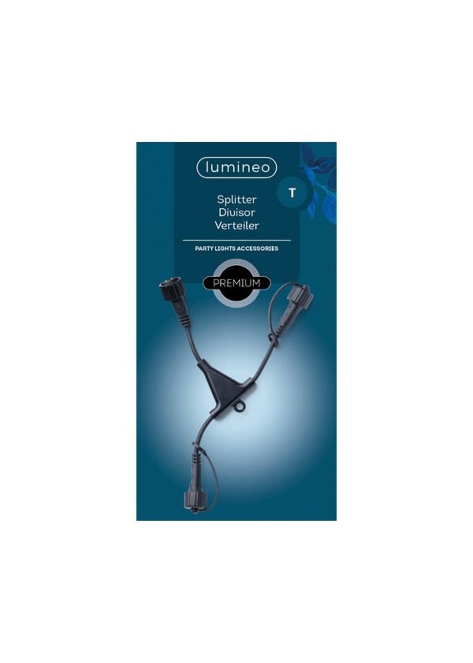 Lumineo Connectable Lights Splitter 3 Way Outdoor Black