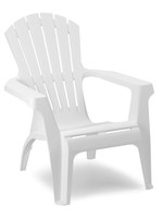 SupaGarden SupaGarden Plastic Stackable Arm Chair White
