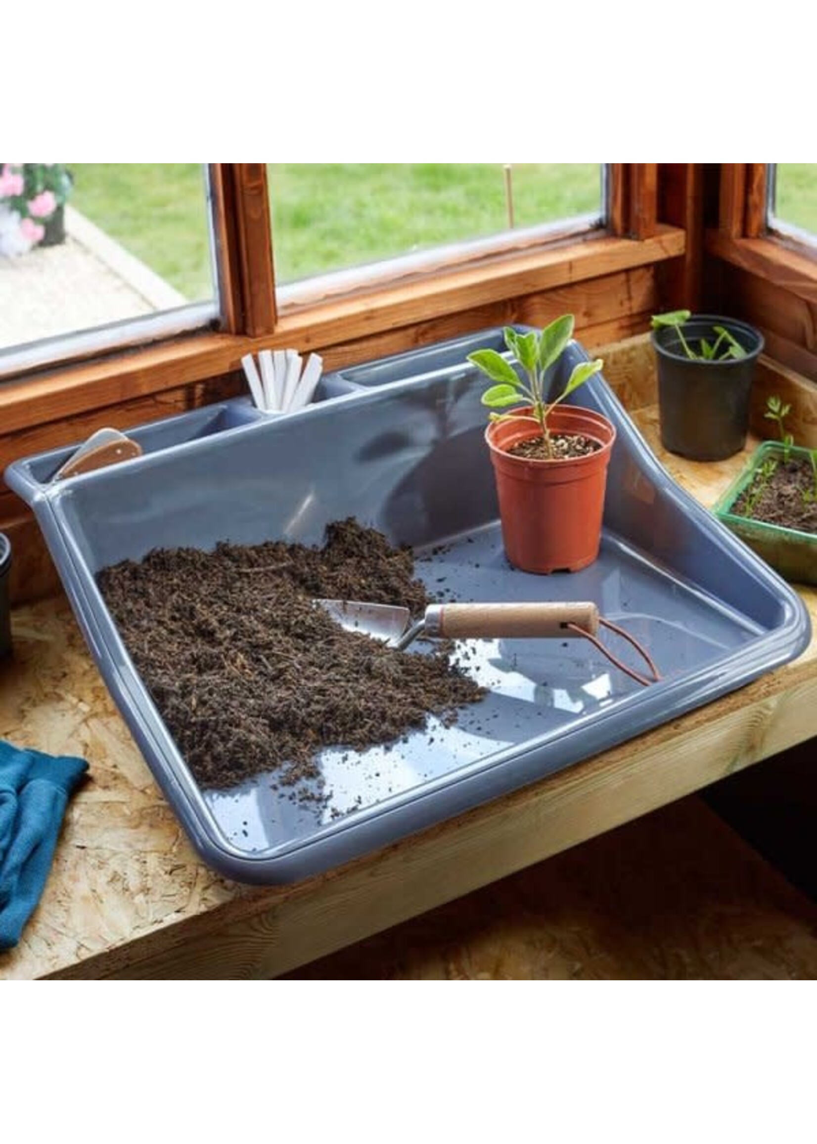 Smart Garden Grey Potting Tidy Garden Tray With Storage