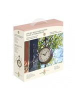Smart Garden York Station Wall Clock & Thermometer 5.5in