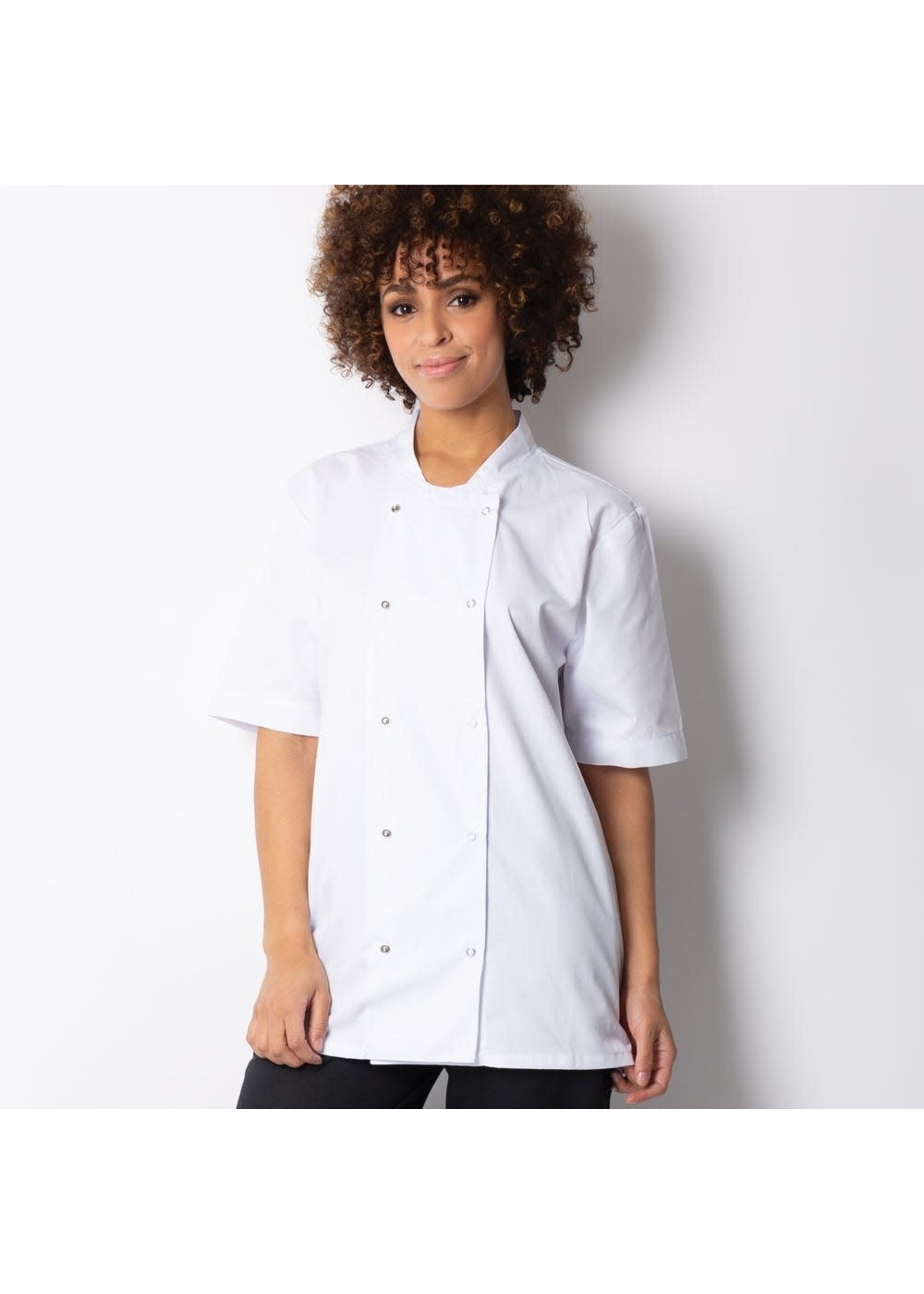 Short Sleeved buttoned Chefs Jacket HO10