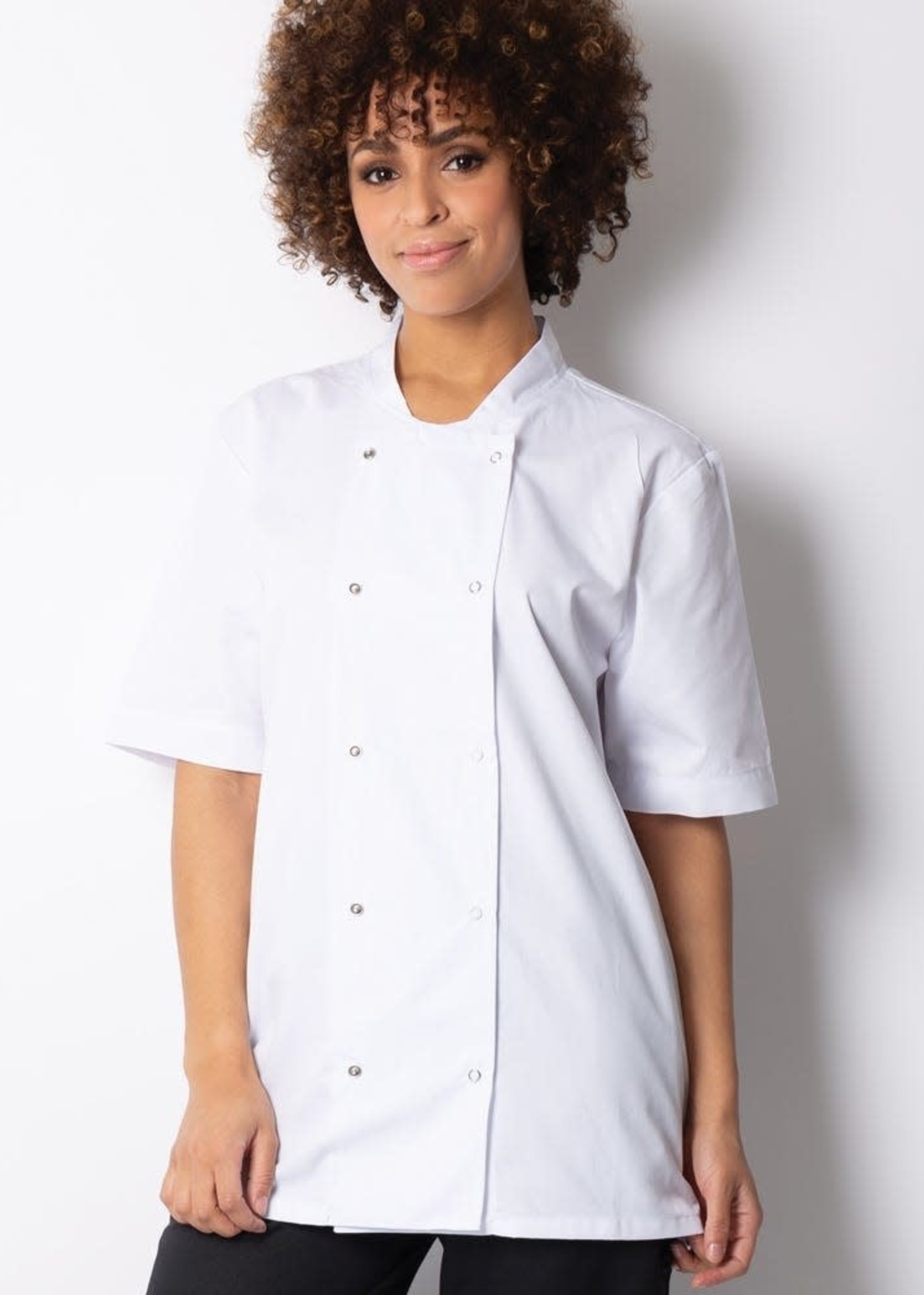 Short Sleeved buttoned Chefs Jacket HO10